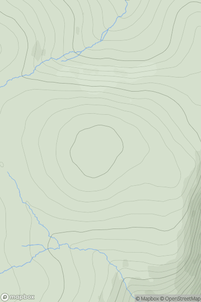 Thumbnail image for An t-Sron [Braemar to Montrose] showing contour plot for surrounding peak